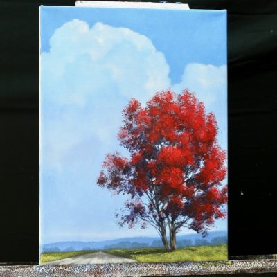 Along Red Tree Road - An Acrylic Painting Lesson on DVD