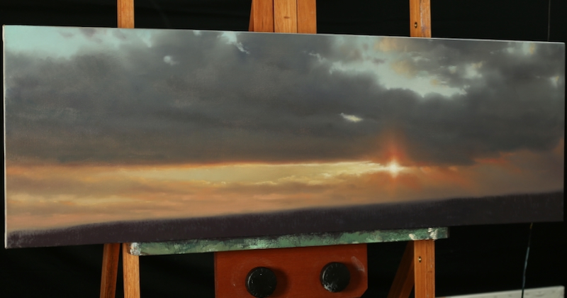 How To Paint – Painting Skies – Using saturation and value to create distance and depth in your oil and acrylic painting
