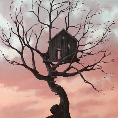 Taking The Final Leaves - An Acrylic Painting Lesson ONLINE