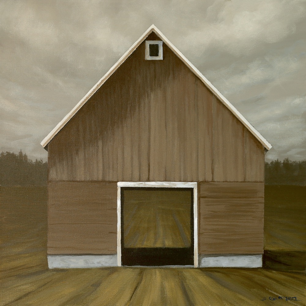 Through Tonal Barn Doors – An Acrylic Painting Lesson