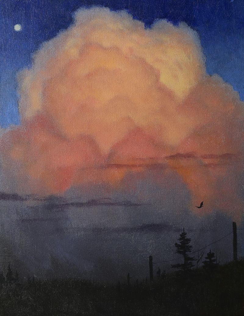 Fireworks Clouds – An Acrylic Painting Lesson