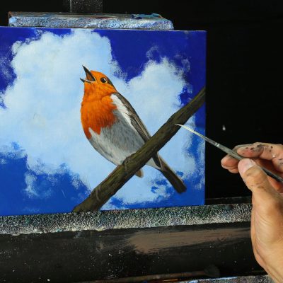 Robin's Song - An Acrylic Painting Lesson ONLINE