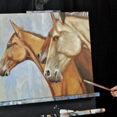 The Three Horses - Acrylic Painting Lesson