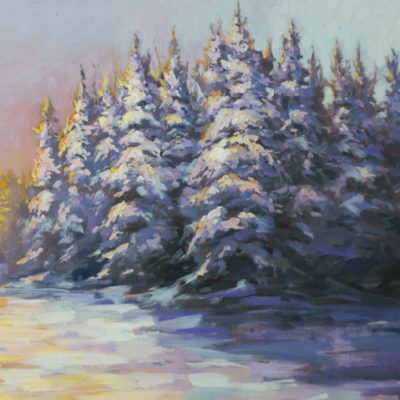 The Colors of Winter - Acrylic Painting Lesson