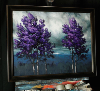 The Reach of Deep Purple – An Acrylic Painting Lesson