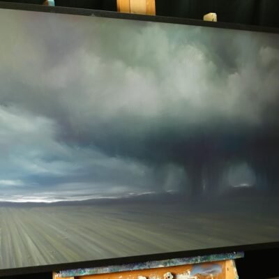 Clouds over Crops - Original Oil Painting