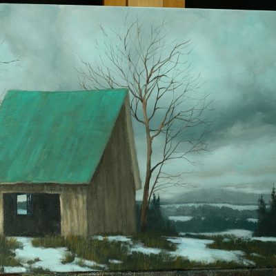 After The First Wet Snow - An Acrylic Painting Lesson