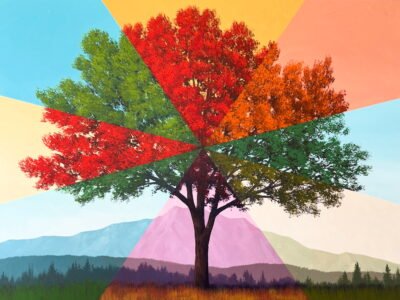 Everything From The Center - LIMITED EDITION PRINT - 16 x 24 inch unique landscape artwork by Tim Gagnon.