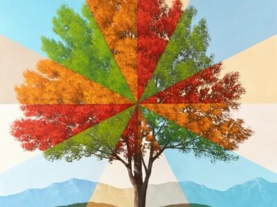 Slices Of Time - LIMITED EDITION PRINT - 24 x 24 inch unique landscape giclee by Tim Gagnon.