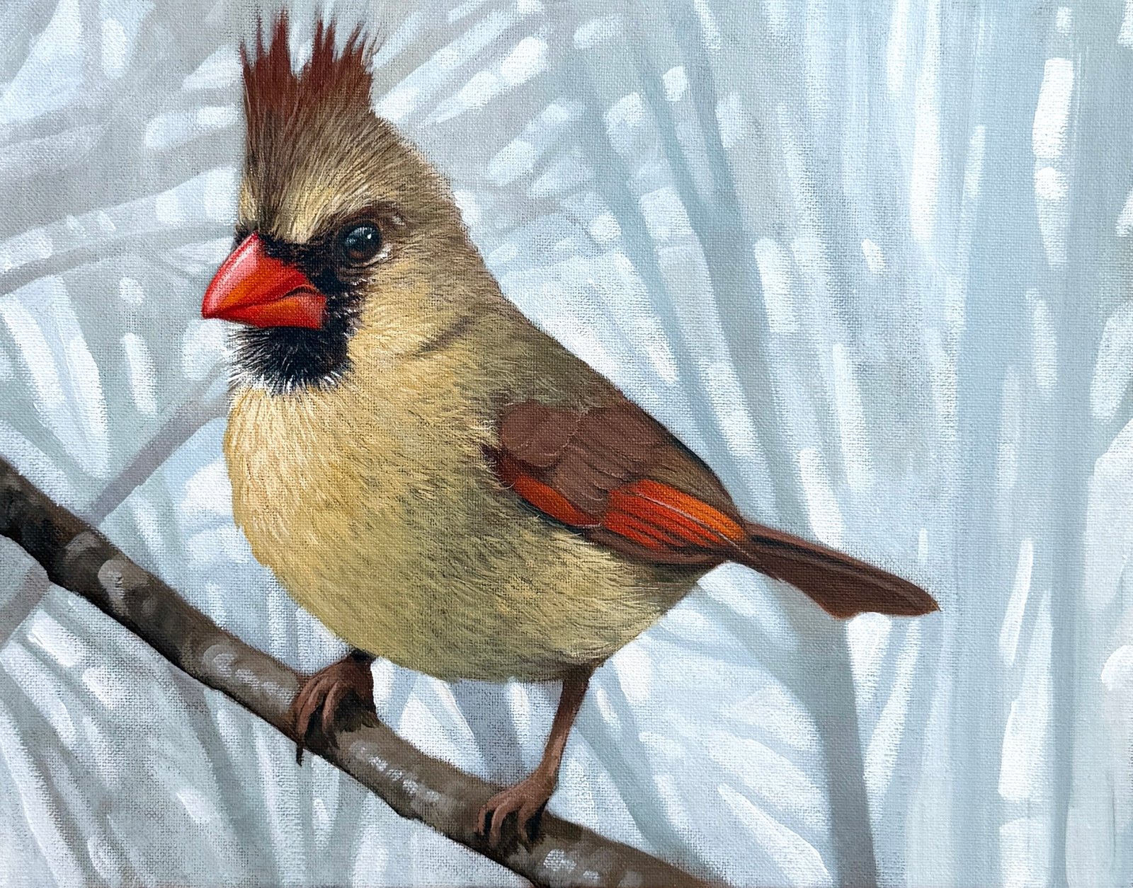 The Lady Cardinal - Original Painting