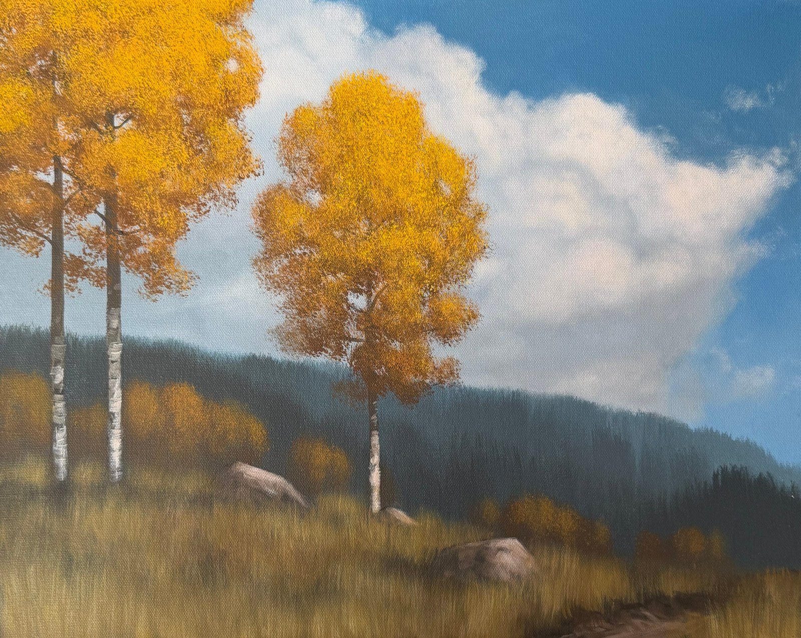 Autumn Gold - Original Acrylic Painting