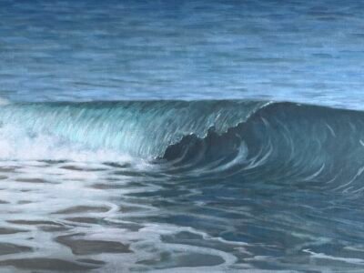 Wave at Sand Beach - original painting