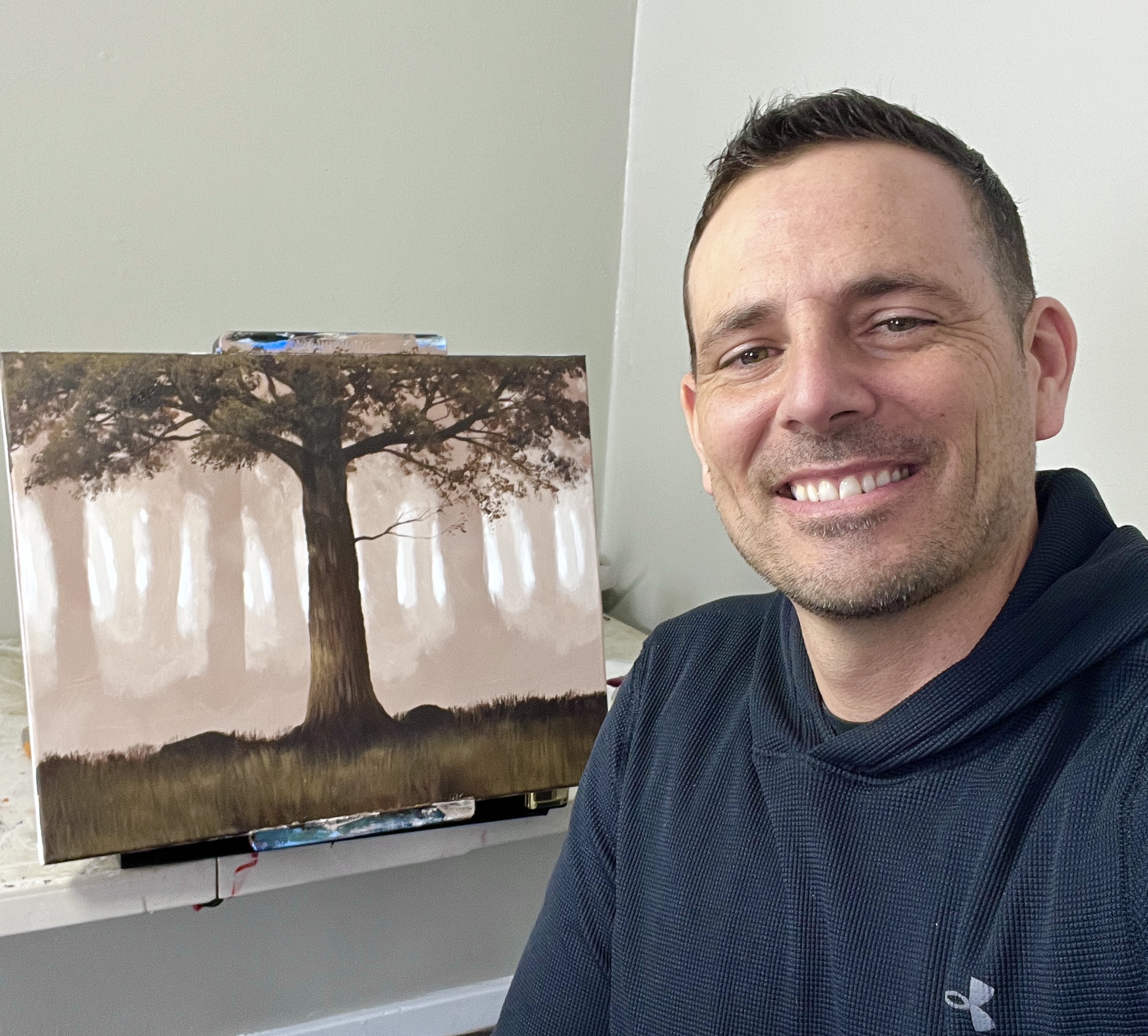 Live Painting Workshop – Misty Forest Painting Introduction in Acrylic – (previously recorded 3.18.23)