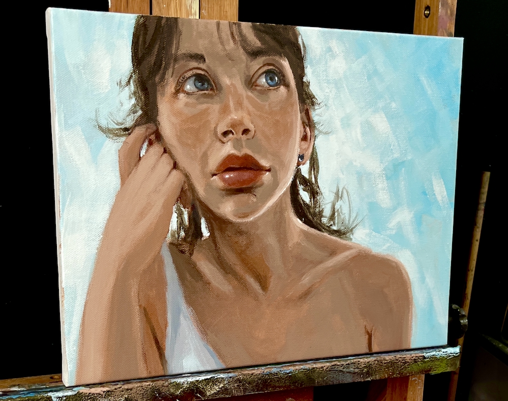 Deep in Thought – an acrylic painting lesson