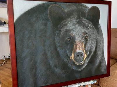 Black Bear in acrylic - Online Painting Lesson