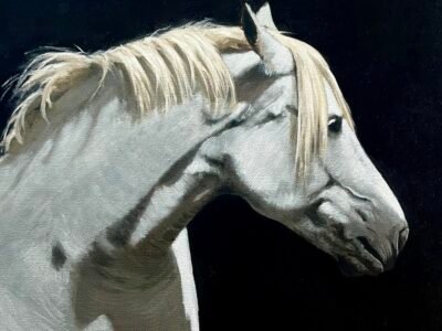 Original Painting - The White Horse
