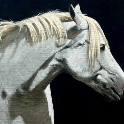 The White Horse - an OIL PAINTING LESSON ONLINE