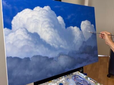 Big Clouds - An Acrylic Painting Lesson ONLINE