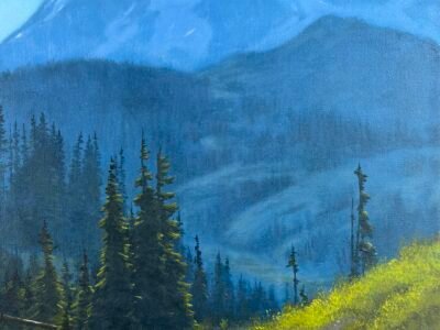Mt. Shuskan - an original acrylic painting