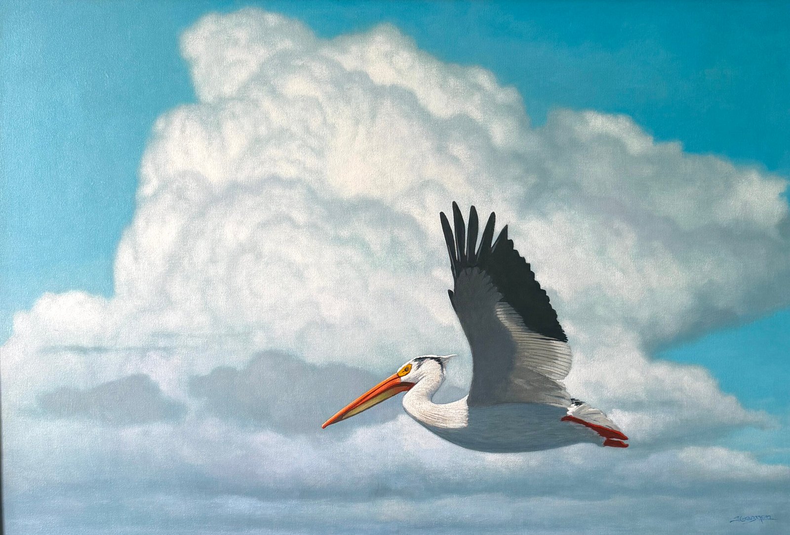 Flying Through Tall Ocean Clouds - Painting Lesson on DVD