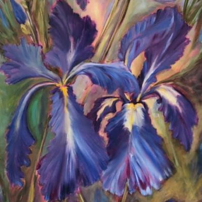 Iris Fantasy - An Acrylic Painting Lesson by Filomena Irving